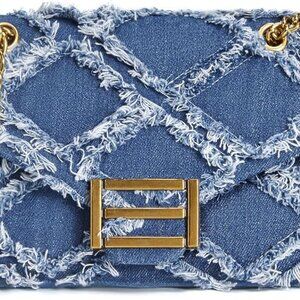 Evening Denim Purse Quilted Small Crossbody Bag for Women, Trendy Jean Shoulder